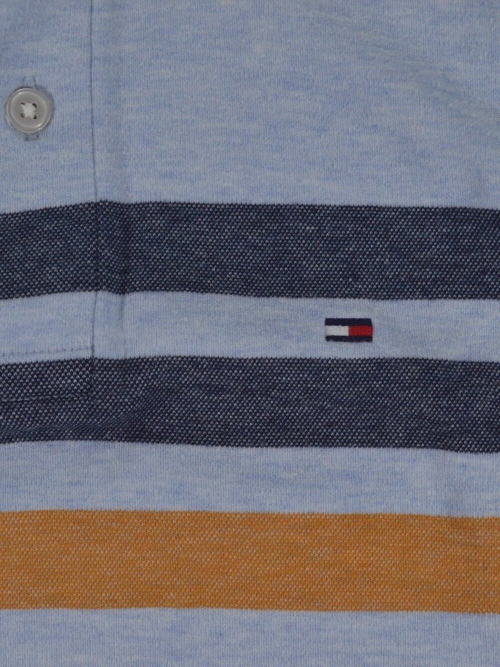 Tommy Hilfiger Men’s Slim-Fit Striped Polo Medium - Picture 5 of 7